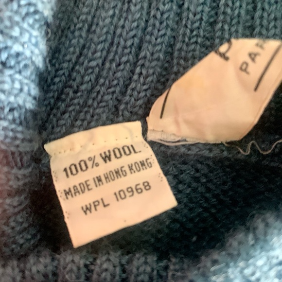 Pierre Cardin Men’s Wool Blue Sweater Vintage - Picture 6 of 8